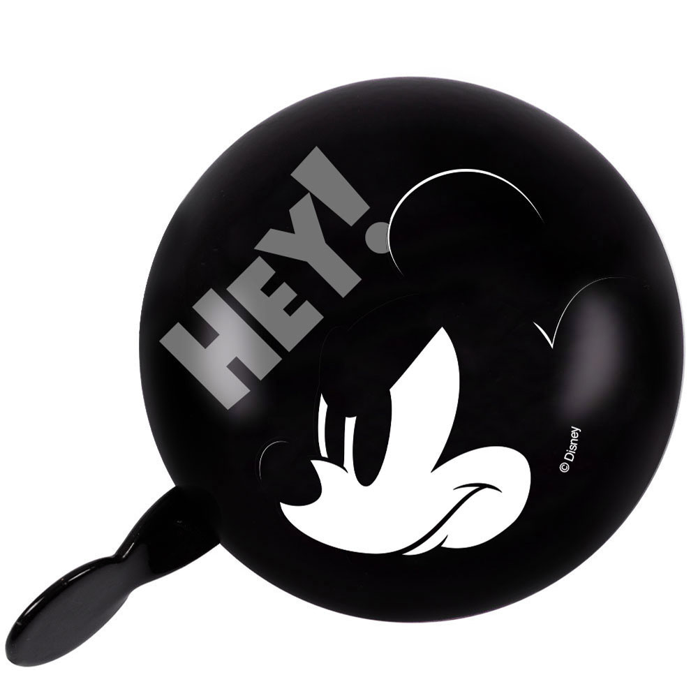 Disney 2-Klang Fahrradklingel  Mickey Mouse "Hey", XXL Ø 80mm