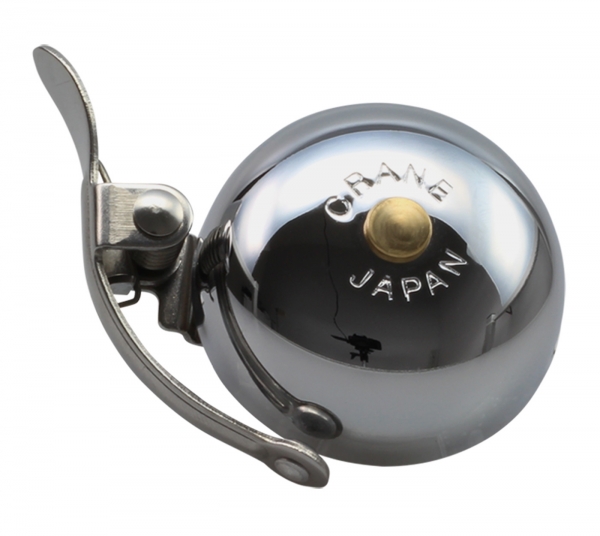 Crane Bell Mini Retro Suzu Fahrradklingel Steel Band Mount Chrome Plated