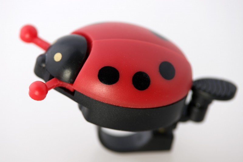 beBell Fahrradklingel Marienkäfer, rot / schwarz