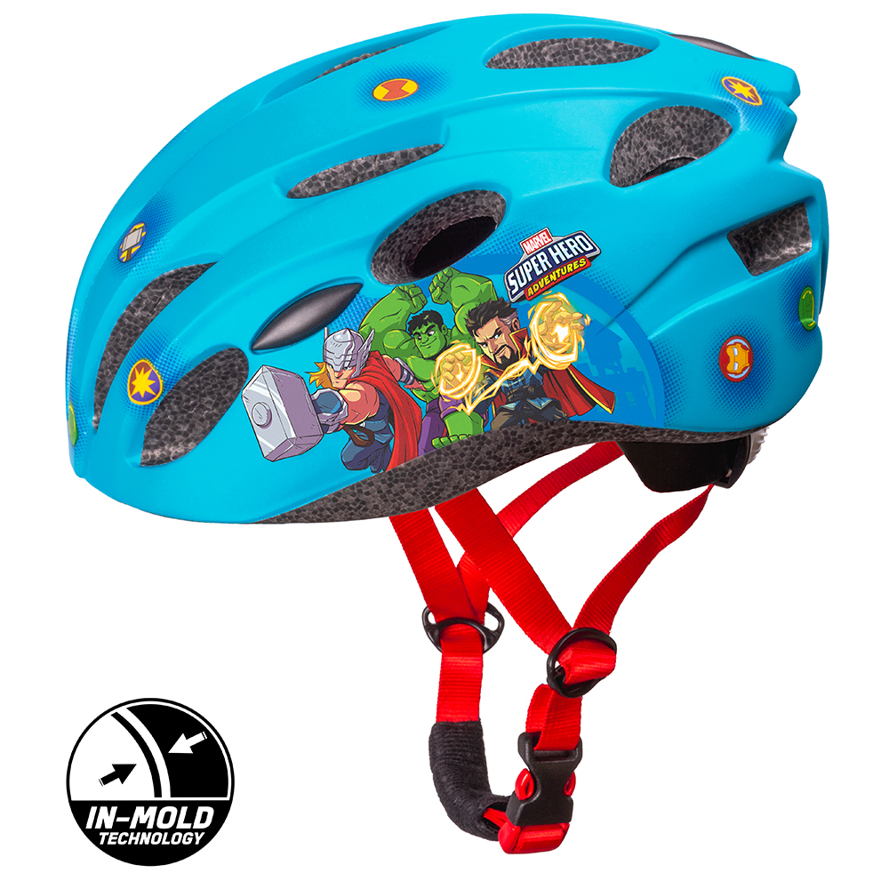 Kinder Fahrradhelm "Avengers-Boys", hellblau, M: 52-56cm, In-Mold-Tec, ab ca. 6 Jahre