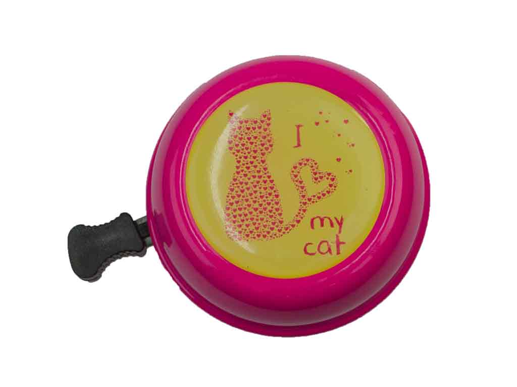 beBell Fahrradklingel I love my cat rosa