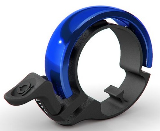 Knog OI Classic Large Fahrradklingel, 23.8 - 31.8 mm, black/blue