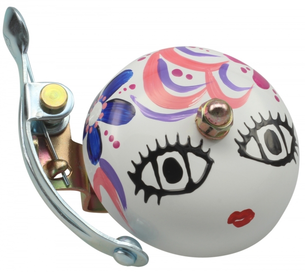 Crane Bell Co. Handpainted Suzu Fahrradklingel Mika-Chan White