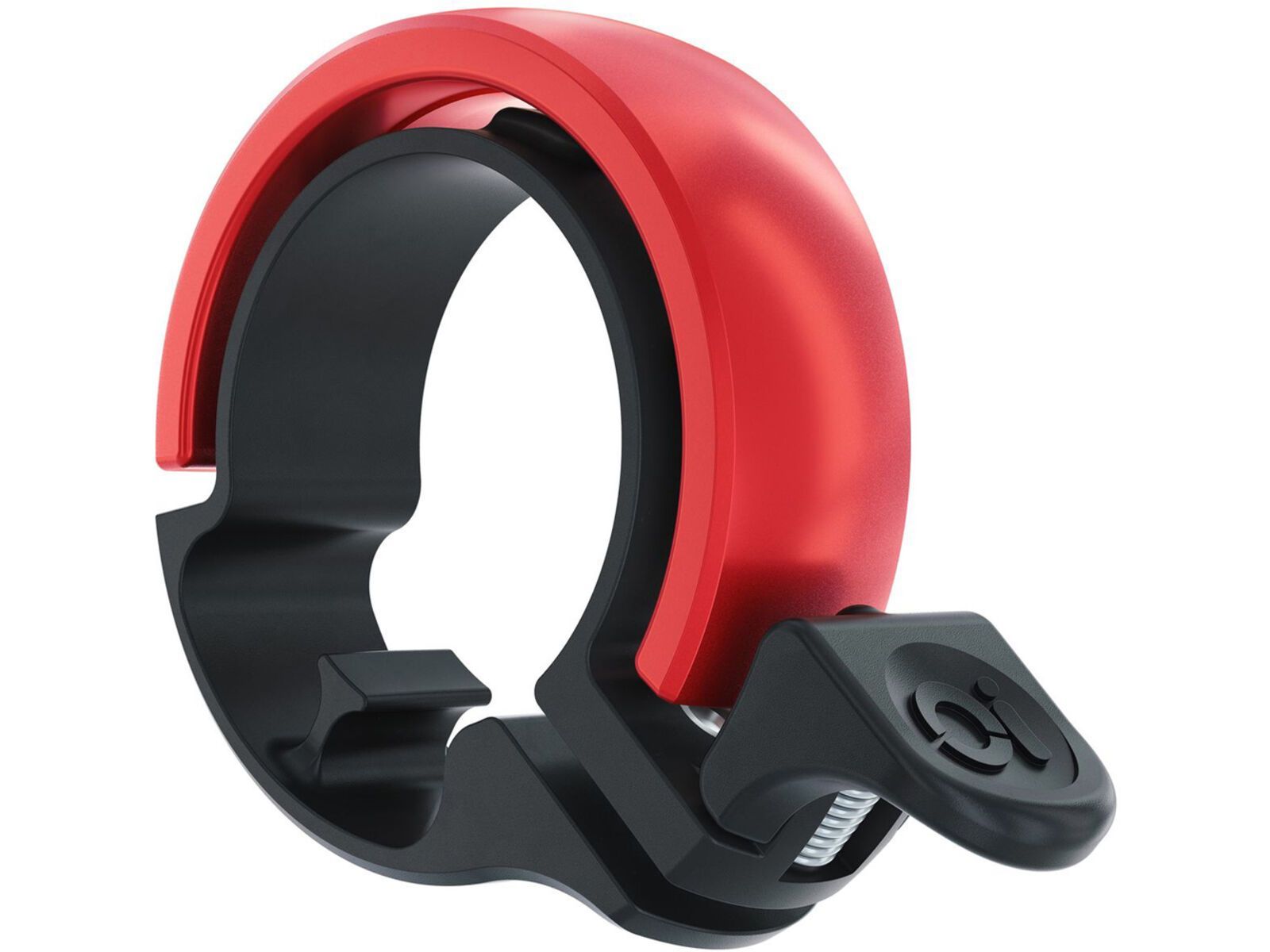 Knog OI Classic Large Fahrradklingel, 23.8 - 31.8 mm, black/red