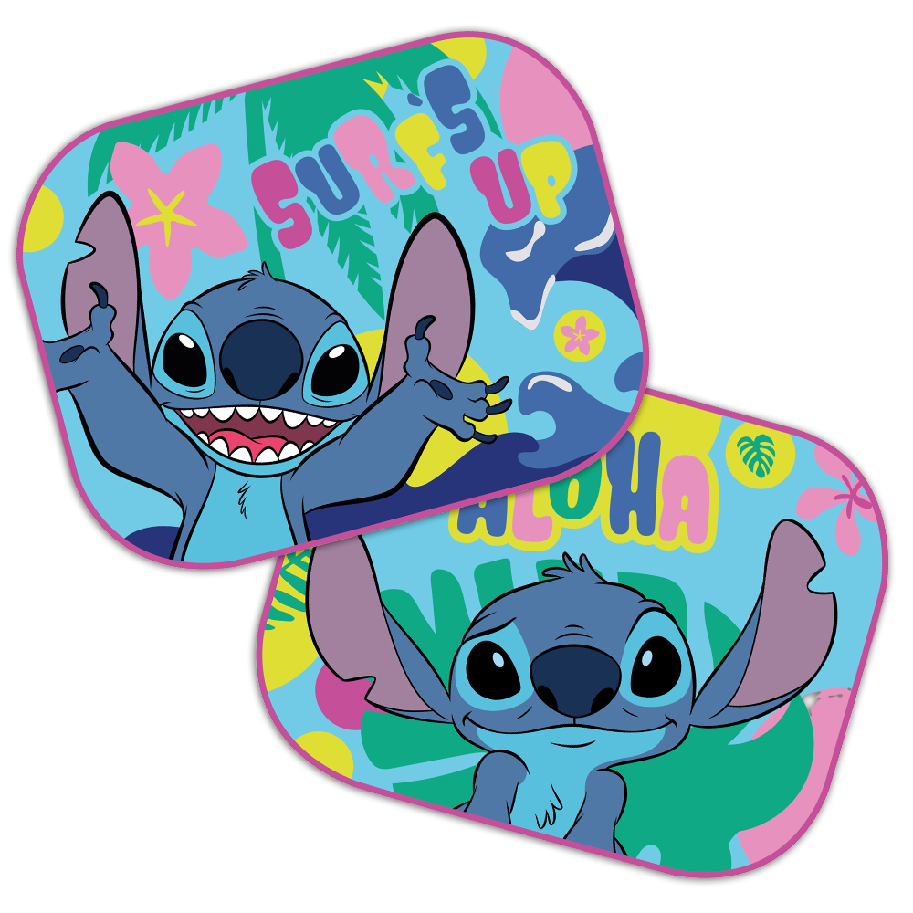 Disney Stitch Auto Sonnenschutz – 2er Set, UV-Schutz, Schattenspender