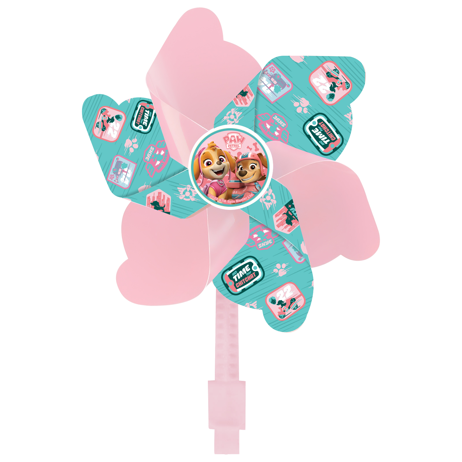 PAW PATROL GIRLS Lenker-Windrad, Drehspaß für Roller und Fahrrad
