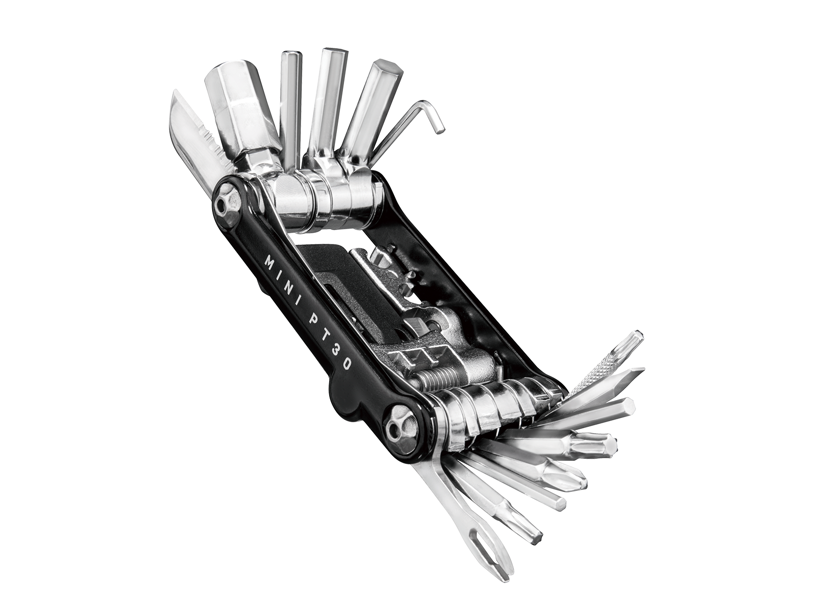 Topeak Mini PT30, Multitool, 30 Funktionen, Fahrrad Reparatur Werkzeug, schwarz
