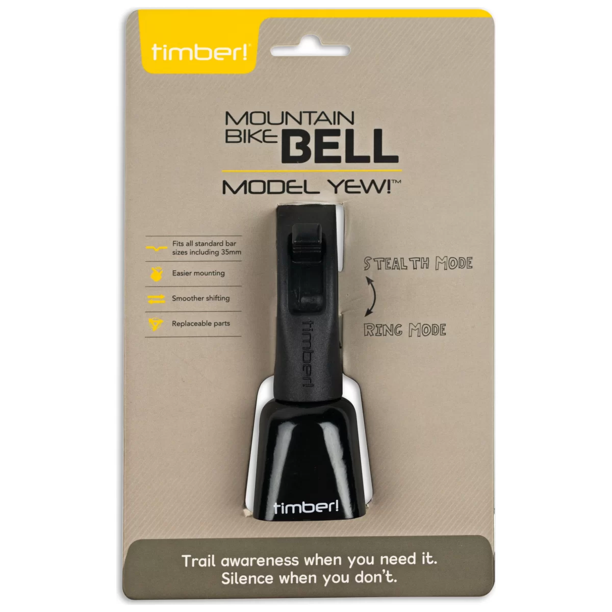 !!!DAS USA ORIGINAL!!! NEU timber! Bell, Bolt-On, YEW Trailbell, Trail Bell, Super Sound!