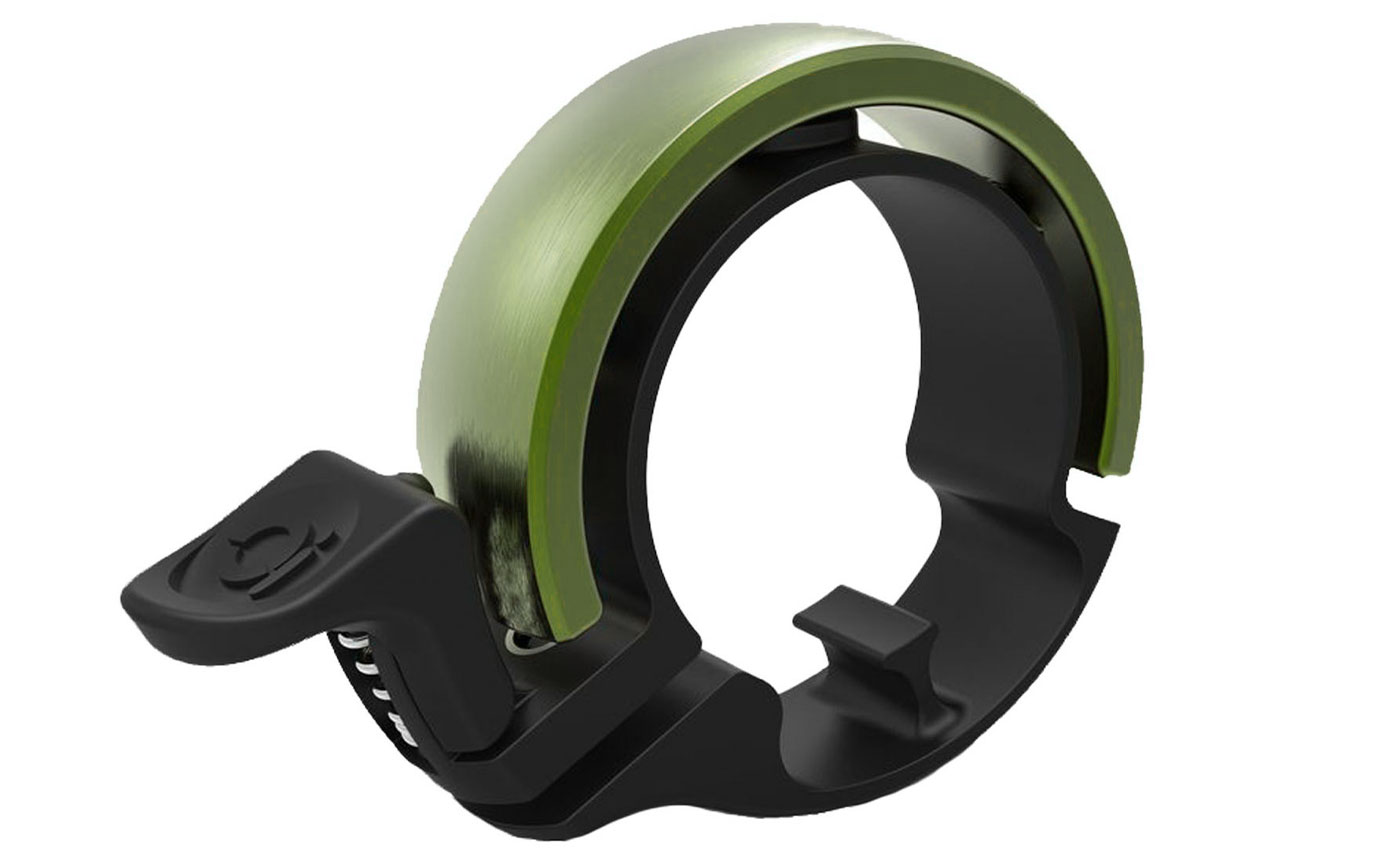 Knog OI Classic Large Fahrradklingel, 23.8 - 31.8 mm, black/olive