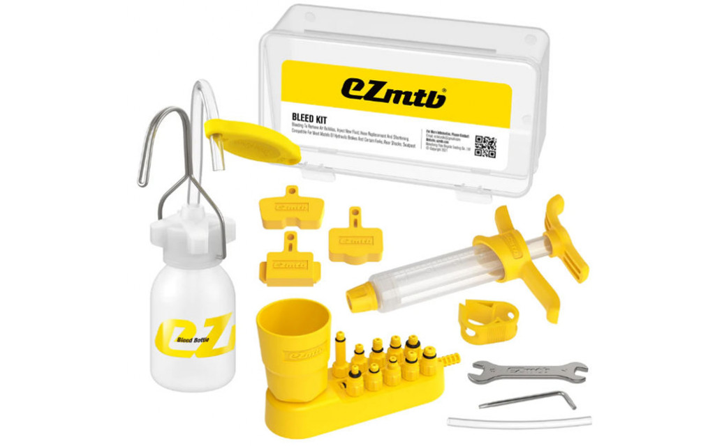 Shimano, Avid, Sram, etc.: Bremsentlüftungskit EZmtb Lite 2022 - inkl. Kunststoffadapter