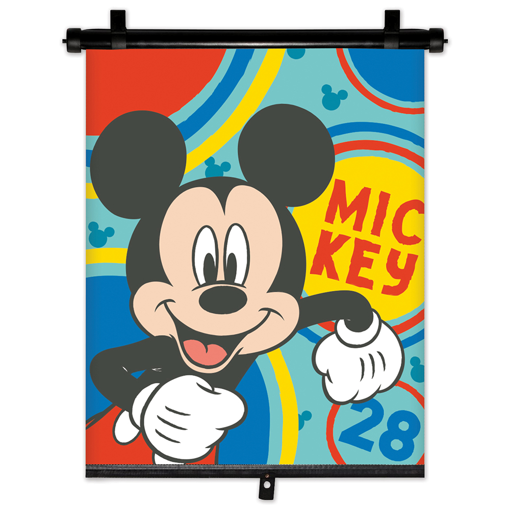 MICKEY MAUS Auto UV & Sonnenschutz – ausziehbares Rollo, Schattenspender, 1 Stk.