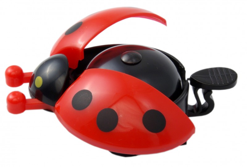 beBell Fahrradklingel Marienkäfer, rot / schwarz
