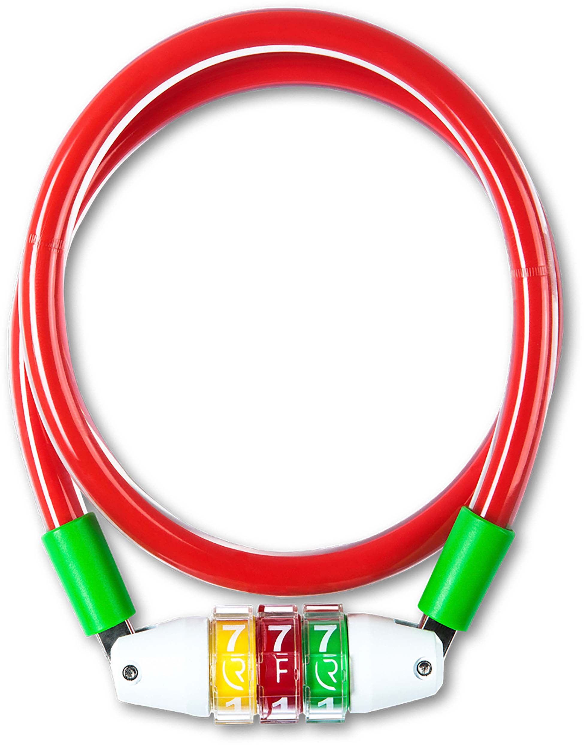 CUBE RFR, red/green, Zahlenkabelschloss Style CMPT 10x600mm, Junior