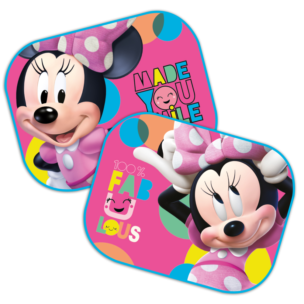 MINNIE MAUS - Auto Sonnenschutz – 2er Set, UV-Schutz, Schattenspender, Disney