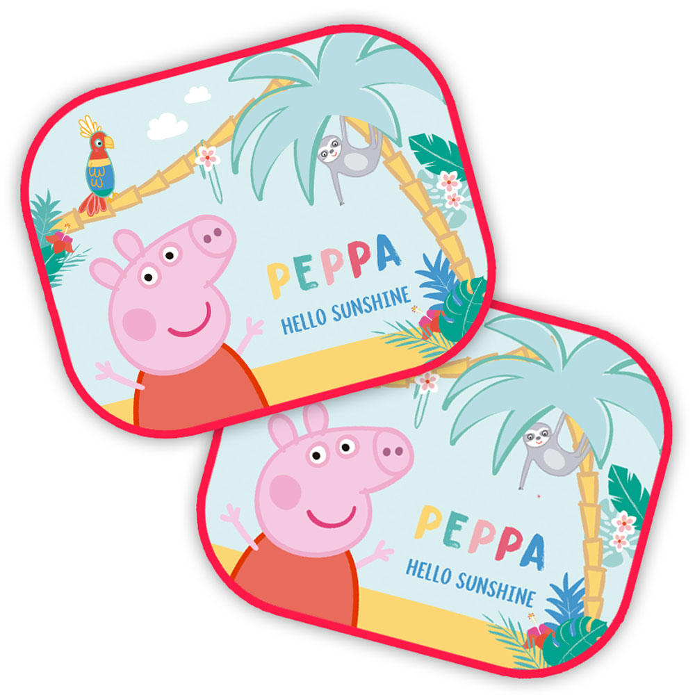 PEPPA PIG Auto Sonnenschutz – 2er Set, UV-Schutz, Schattenspender