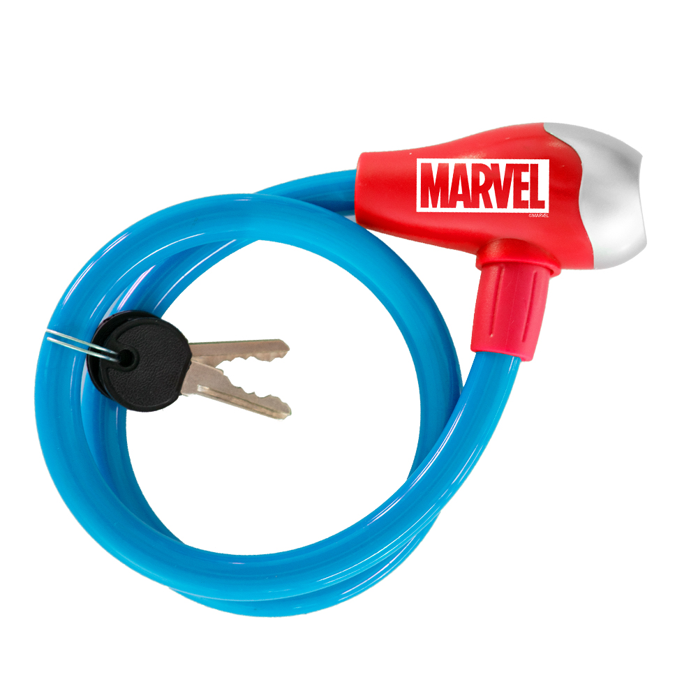 Disney/Marvel Kabel-Fahrradschloss, AVENGERS Style, 65cm, Ø 12mm