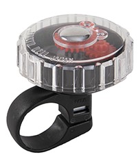 Mounty Glocke Jelly, schwarz/rot - transparent