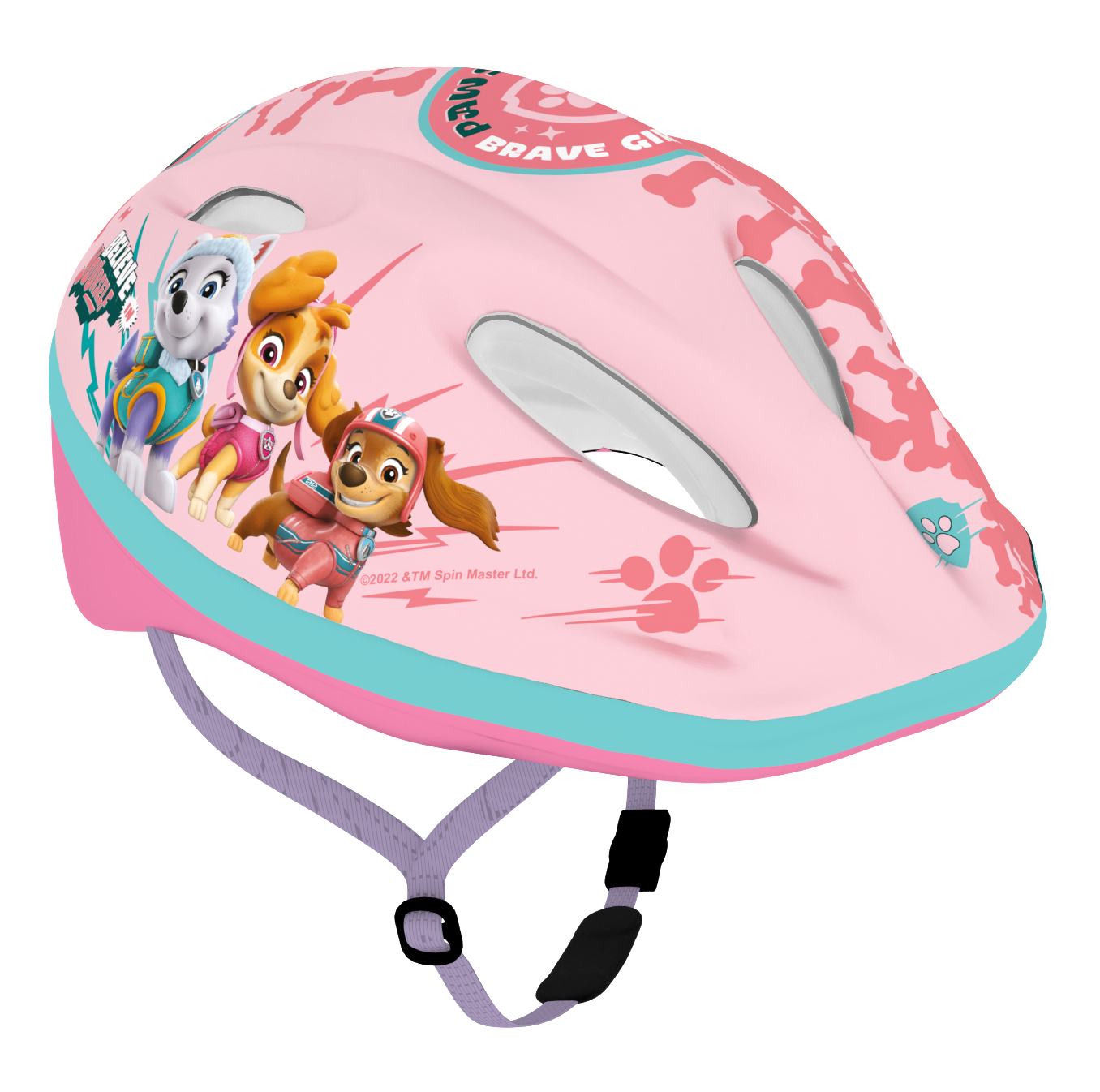 Kinder Fahrradhelm "Paw Patrol Girls", pink, M = 52-56cm, Skye, Liberty, Everest, ab ca. 6 Jahre