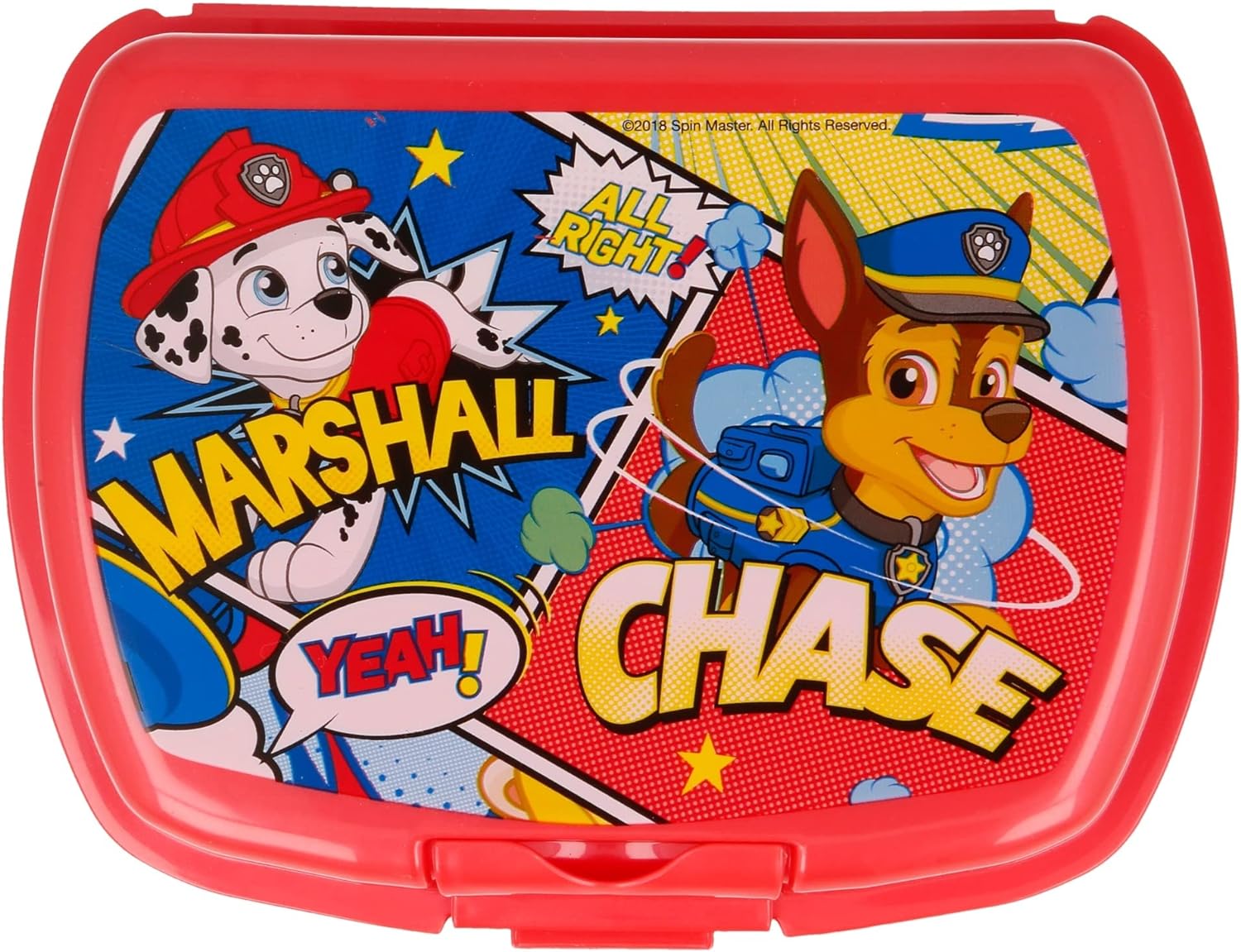PAW PATROL Vesperdose, BPA frei, Top Design, Maße: 5,5x17,5x14cm