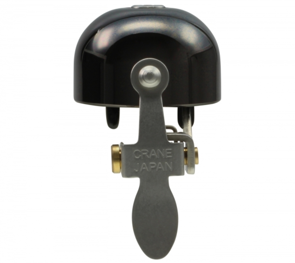 Crane Bell Co. E-NE Fahrradklingel Neo Black, Ø Klemmung: 22.2mm bis 31.8mm