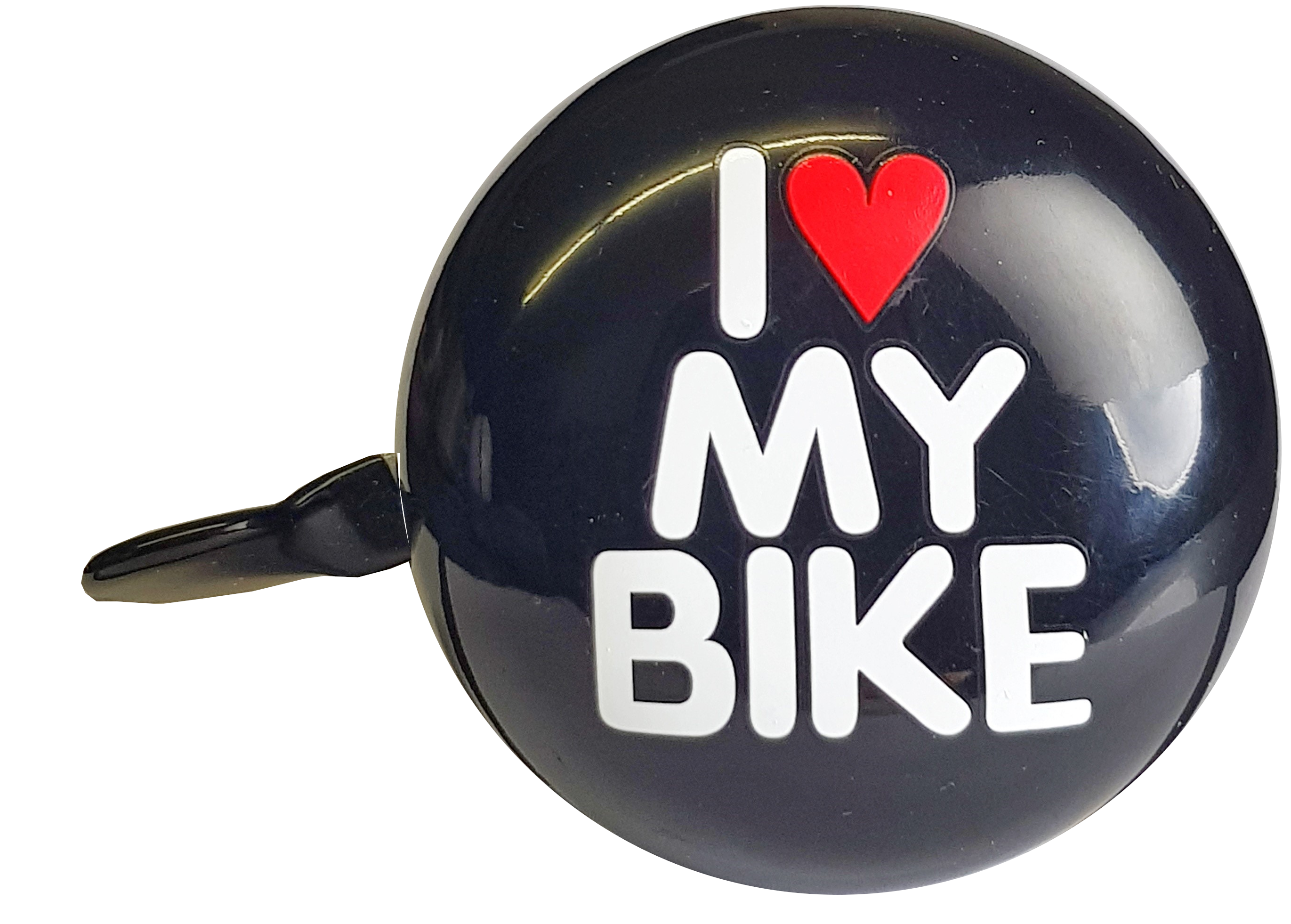 LTJ 2-Klang Fahrradglocke "I Love My Bike", Ø 60mm schwarz