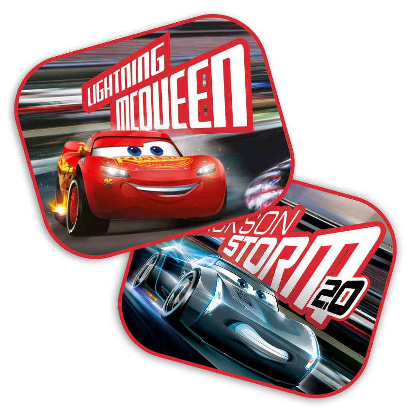 CARS 3 - Auto Sonnenschutz – 2er Set, UV-Schutz, Schattenspender, Disney