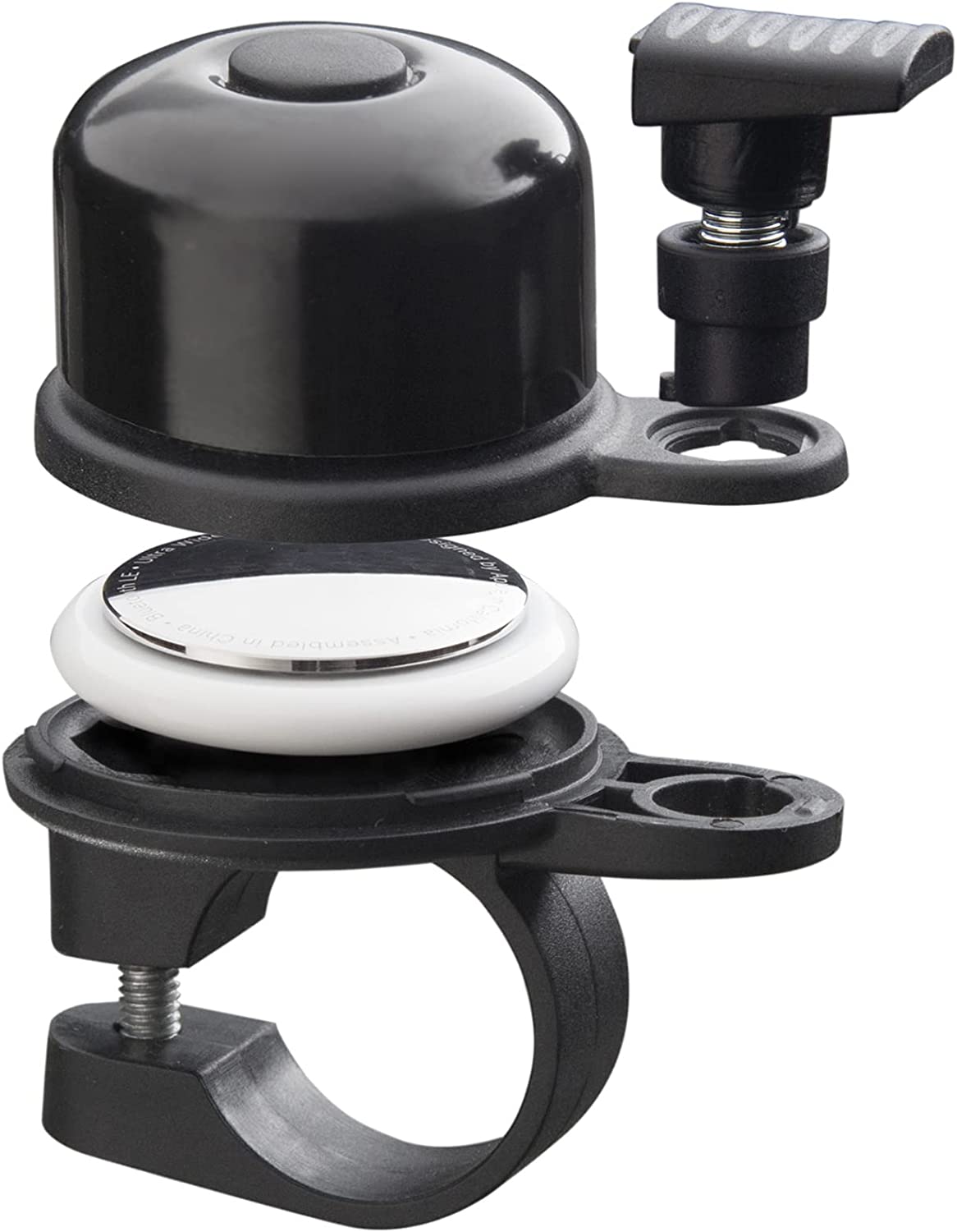Messingschlager AirBell, AirBell-Fahrradklingel mit AirTag-Fach, LenkerØ 22.2mm