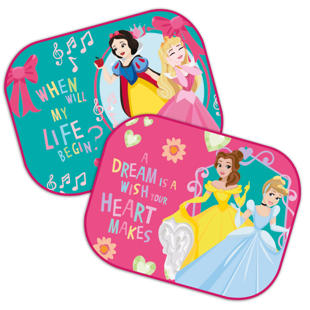 PRINCESS - Auto Sonnenschutz – 2er Set, UV-Schutz, Schattenspender, Disney