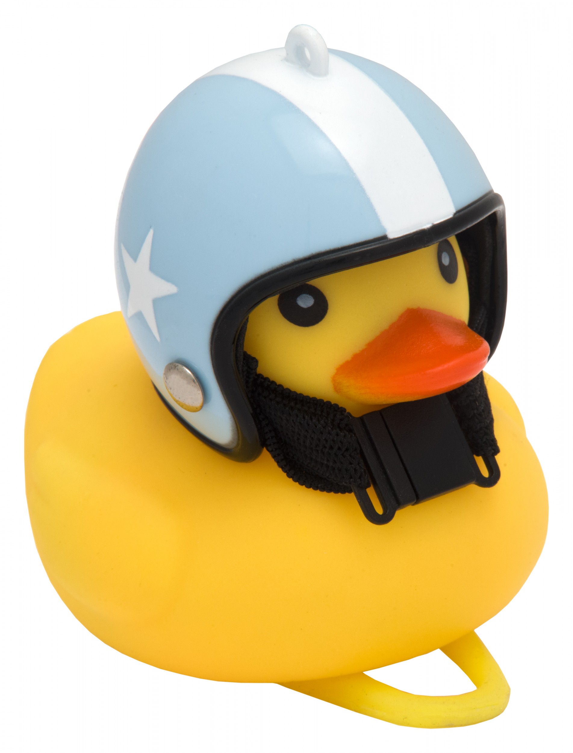 LiiX Deko Duck "Racing Stripe" BLUE, Fahrradhupe, Lenkerhupe
