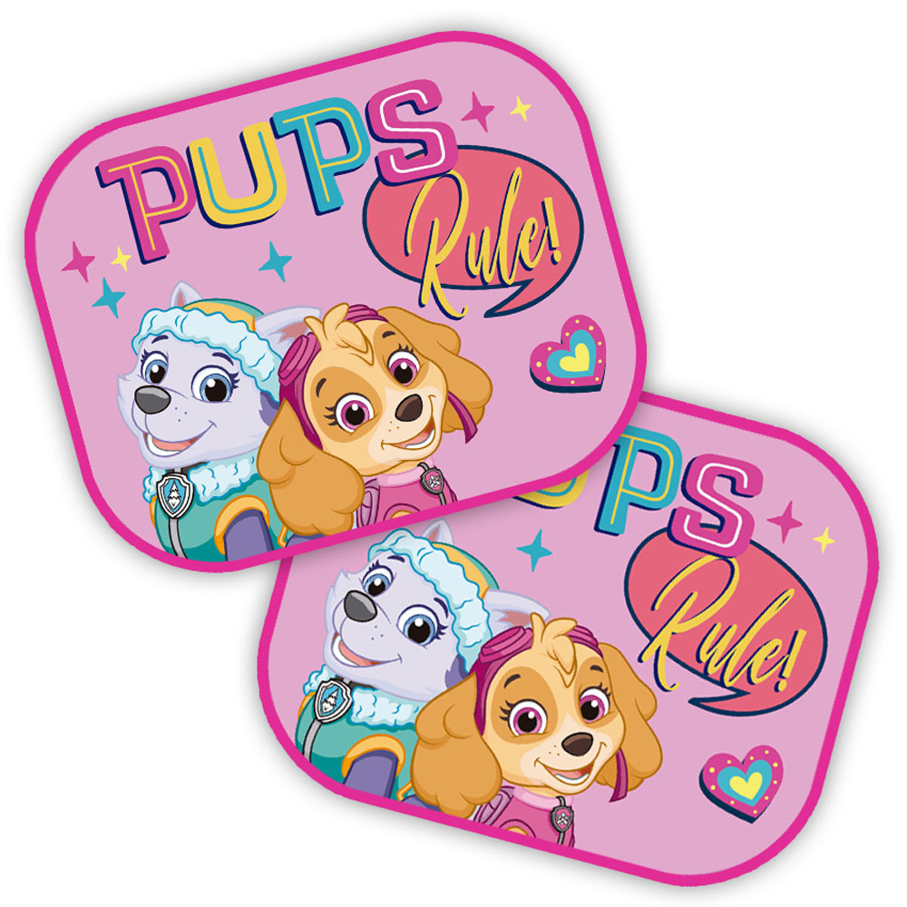 PAW PATROL GIRLS Auto Sonnenschutz – 2er Set, UV-Schutz, Schattenspender