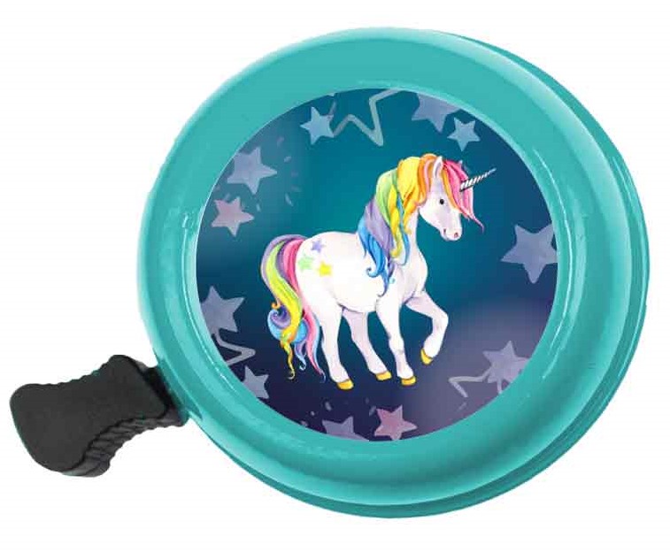 bbeBells Fahrrad-Klingel Einhorn, Ø55mm, türkis