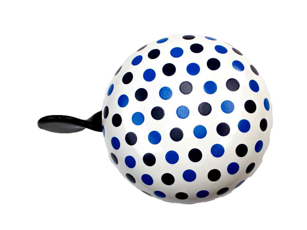 Mini Ding Dong Fahrradklingel blaue „Dots“