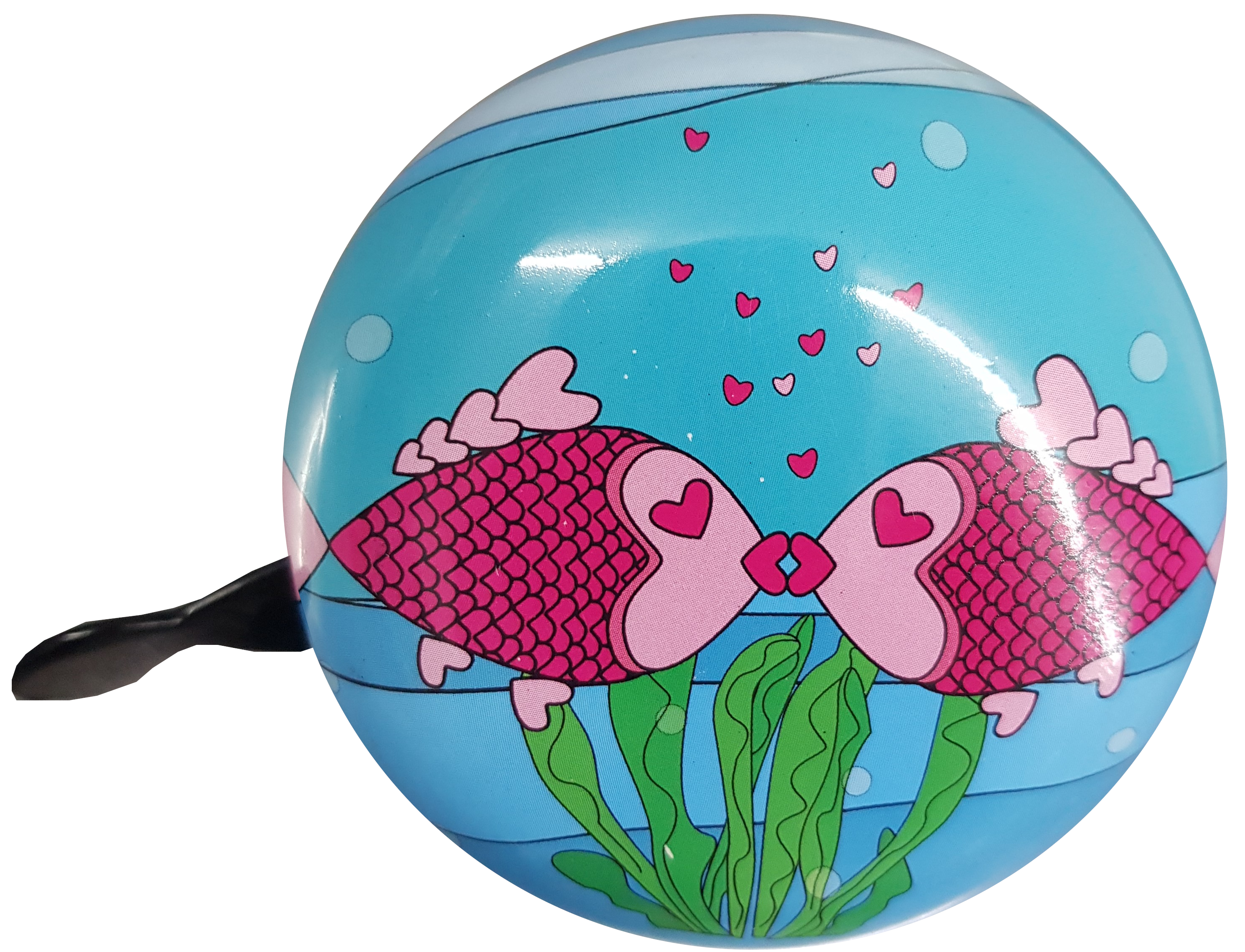 LTJ 2-Klang Fahrradglocke Kissing Fish Ø 60mm