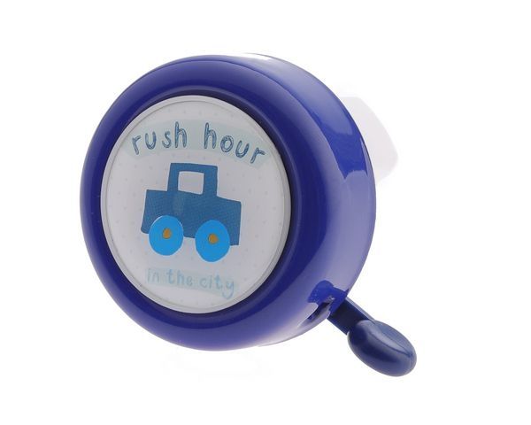 PexKids Fahrradklingel "Rush hour in the city" - Blau