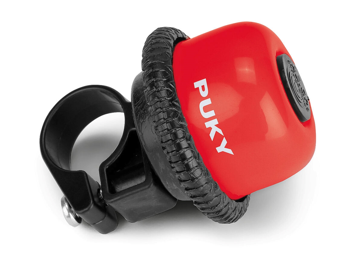 Puky G 20 - Rot - Drehring-Klingel für PUKY Laufrad/Scooter, Lenker Ø 20mm
