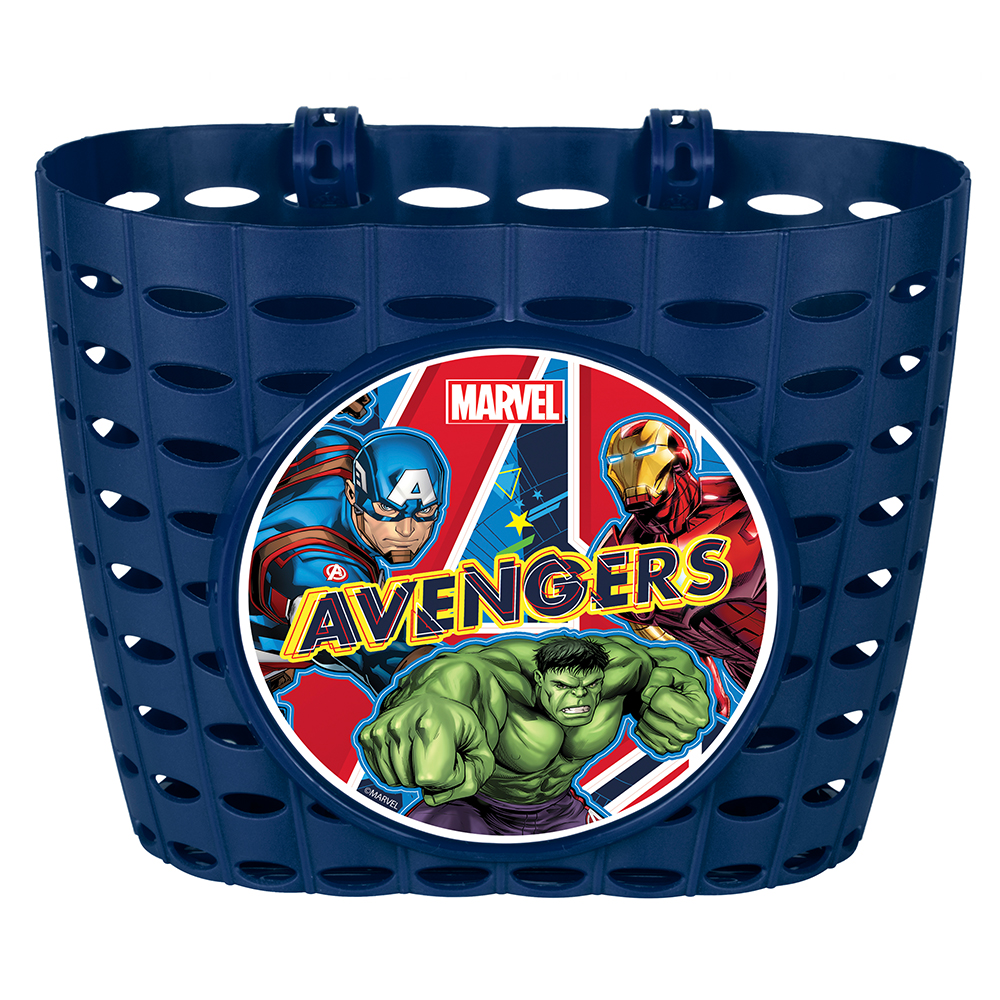 Kinder Fahrradkorb Lenkerkorb "Avengers", blau, für Dinos, Superhelden & Co