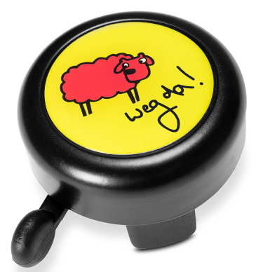 CUBE Fahrradklingel Bell Buddys "Sheep": Weg da! Ø 55mm