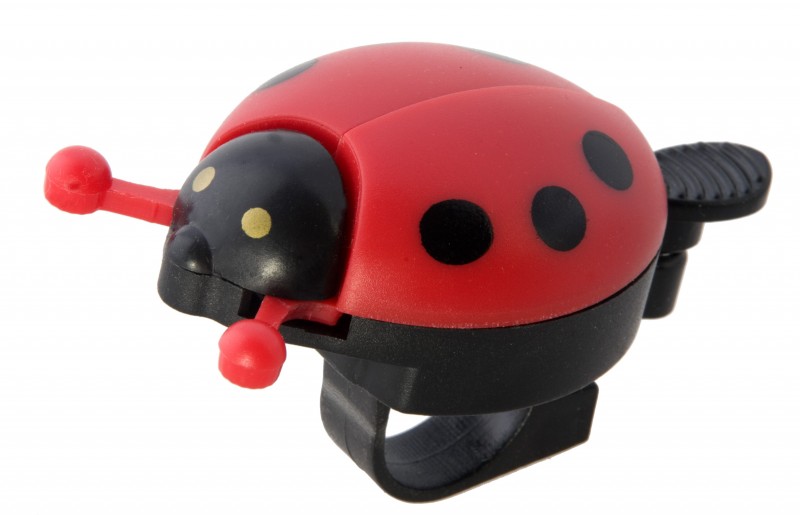 beBell Fahrradklingel Marienkäfer, rot / schwarz