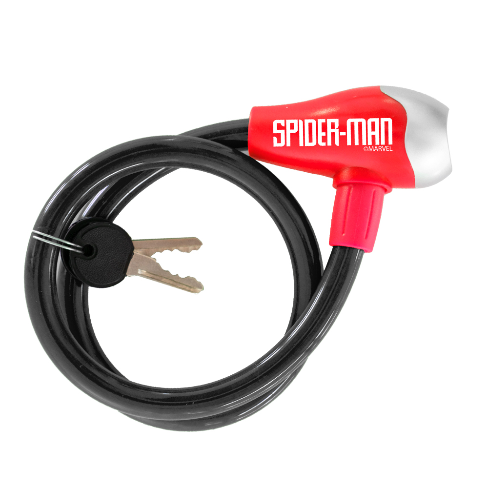 Disney/Marvel Kabel-Fahrradschloss, SPIDERMAN Style, 65cm, Ø 12mm