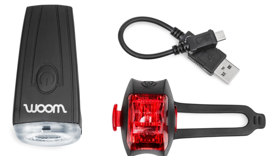 woom™ cyclope Fahrrad Beleuchtung Set I Vorne/Hinten I StVZO I USB