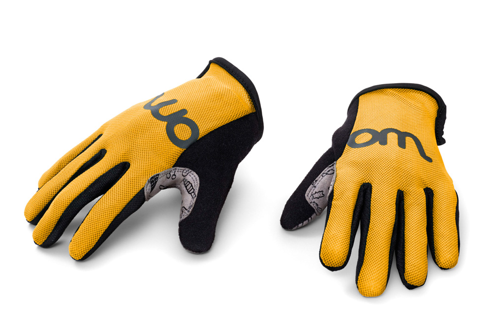 WOOM™ TENS Fahrradhandschuhe Gr.5, gelb, 11.5 cm