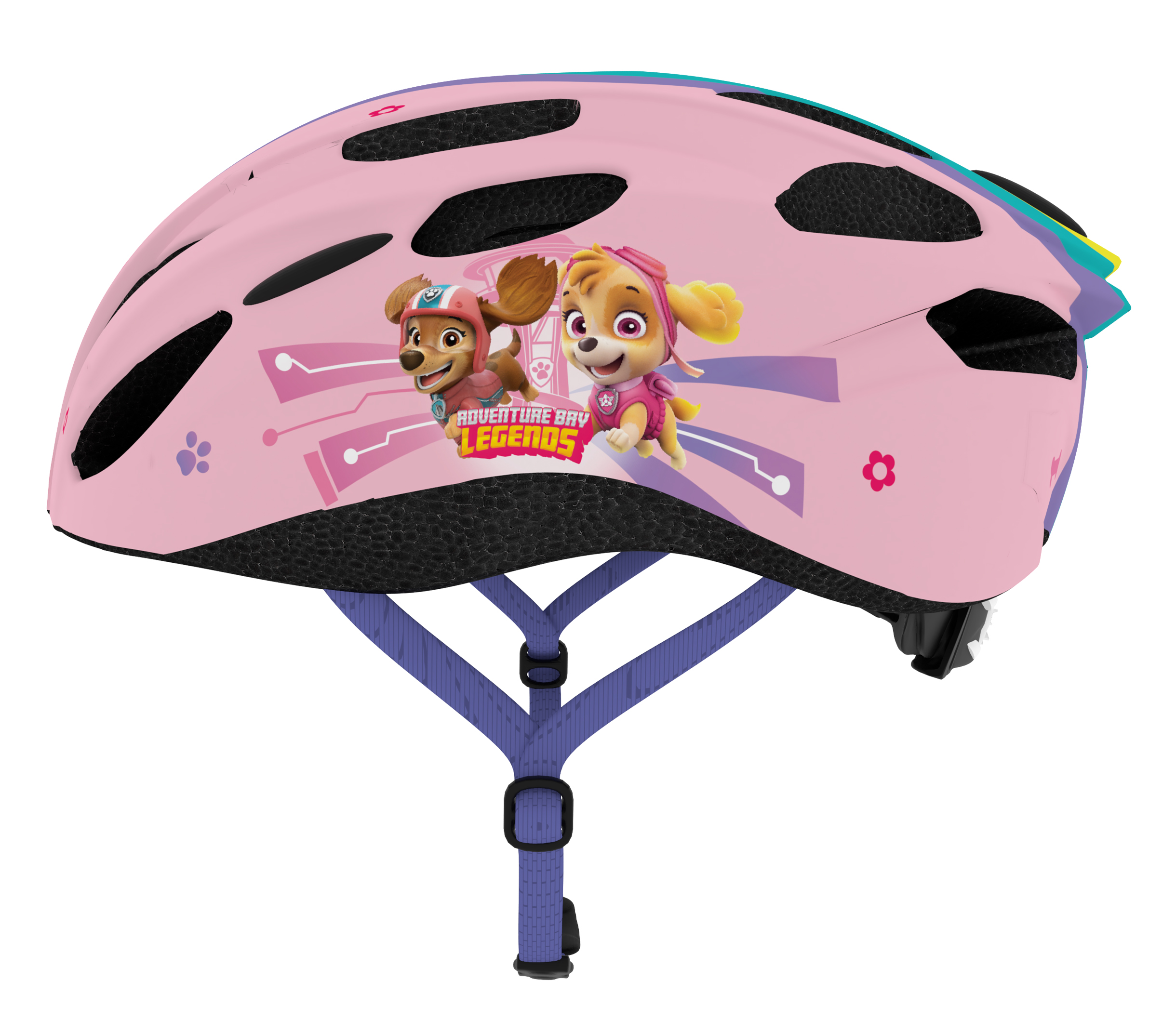 Kinder Fahrradhelm "Paw Patrol Girls", PINK, M: 52-56cm, In-Mold-Tec, ab ca. 6 Jahre