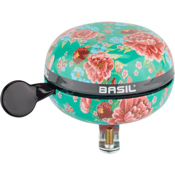 Basil Ding-Dong Fahrradglocke BLOOM emerald green XXL Ø80mm