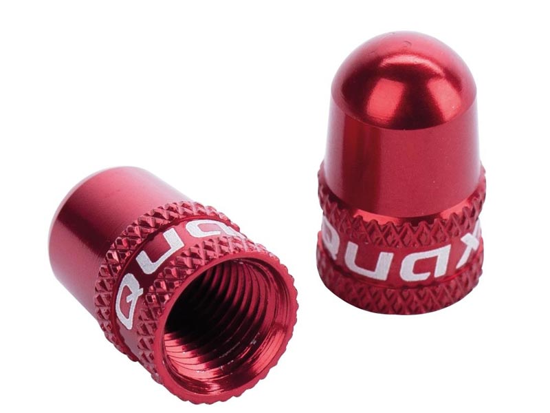 QUAXAR Ventilkappen Paar AV rot, Valve Caps