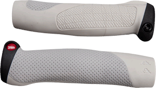 66sick AA Grip ergonomische Fahrradgriffe in grau, MTB DH FR BMX All Mountain
