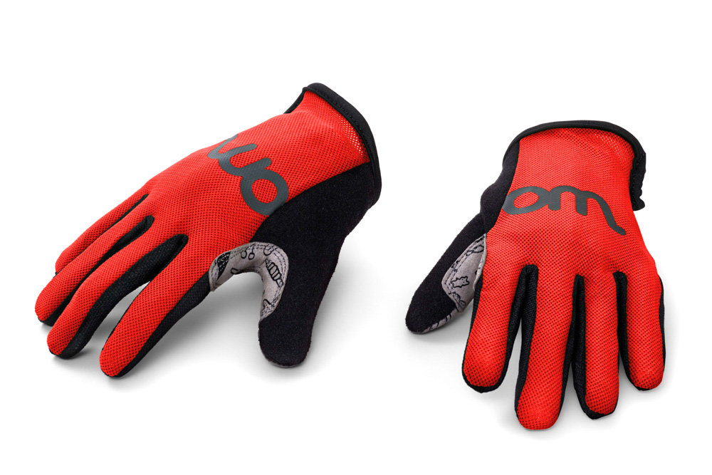 WOOM™ TENS Fahrradhandschuhe Gr.5, rot, 11.5 cm