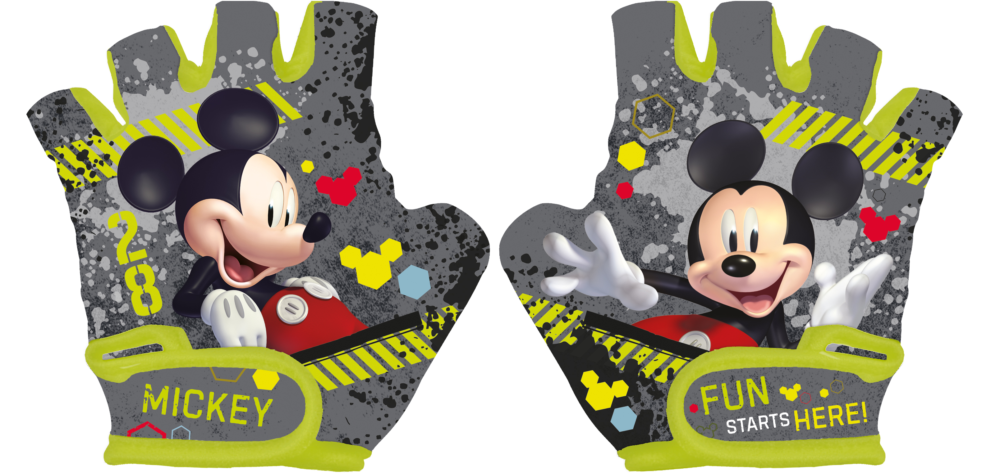 Disney/Marvel Fahrradhandschuhe "MICKEY", Größe S, fingerloser Schutz-Handschuh