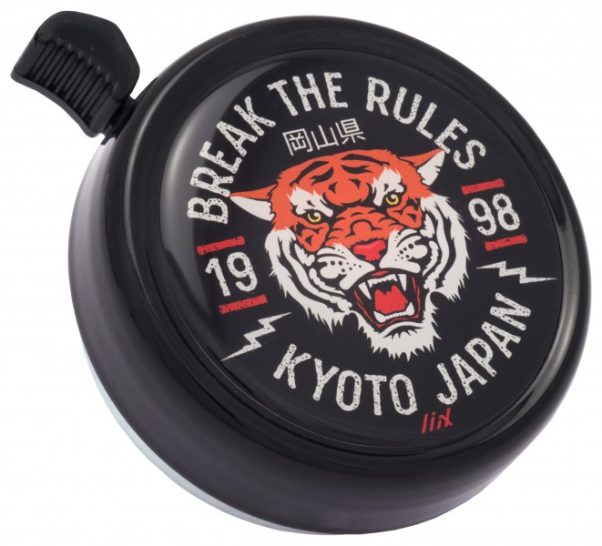 LiiX Big Colour Bell Fahrradklingel Break The Rules, Black, Ø 70mm