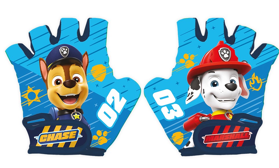 Fahrradhandschuhe "Paw Patrol Boys", Größe S, fingerloser Schutz-Handschuh