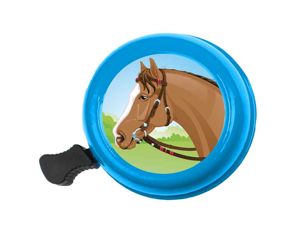beBell Fahrradklingel "Hoo Brauner"! Mein Pferd, mein Fahrrad, meine Klingel! Ø 55mm